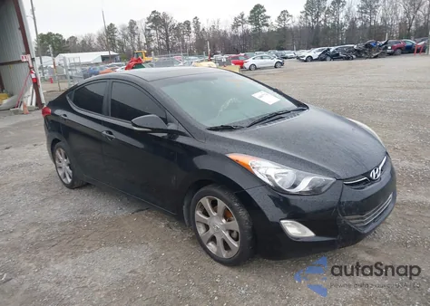 2013 Hyundai Elantra Limited из США, поврежденный, VIN KMHDH4AE5DU487993
